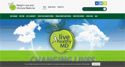 Desktop Screenshot of livehealthymd.com